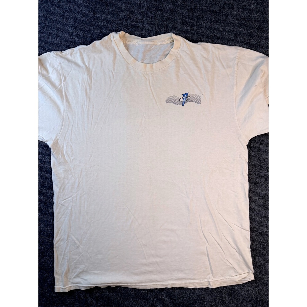 Vintage Nike Penny Hardaway Shirt Small Cream Graphic Tee 90s Basketball Y2K Men - Picture 3 of 4